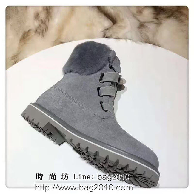 UGG 2018新品 3M防潑水 翻毛鞋幫 絲光牛反皮馬丁靴 QZS2715